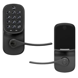 Yale Assure Lever Keypad with Z-Wave in Black Suede