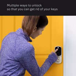 Yale Assure Lever Keypad with Z-Wave in Black Suede