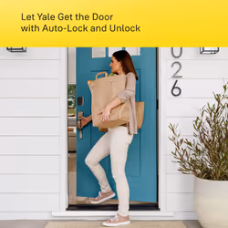 Yale Assure Lock 2 Keypad with Bluetooth and Norwood Lever in Satin Nickel