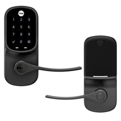 Yale Assure Lever  Black Suede Wi-Fi Connected Touchscreen Smart Keypad Door Lock with Handle for Front Entry Door  YRL226-WF1-BSP