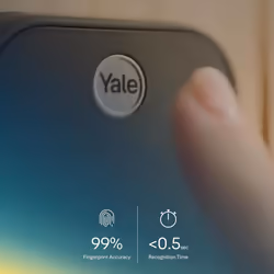 Yale Assure Lock 2 Touch with ZWave  Fingerprint Smart Lock in Black