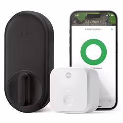 Yale Approach Smart WiFi Deadbolt Retrofit Smart Lock Unlimited Virtual Keys App Remote Control Keyless Entry Black