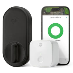 Yale Approach Smart WiFi Deadbolt Retrofit Smart Lock  Unlimited Virtual Keys  App Remote Control  Keyless Entry  Black