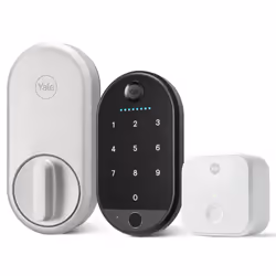 Yale Approach Lock with Wi-Fi + Keypad Touch - Keyless Entry Touchscreen deadbolt  Smart Bluetooth keypad - Silver