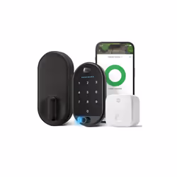 Yale Approach Lock with Wi-Fi + Keypad Touch - Keyless Entry Touchscreen deadbolt  Smart Bluetooth keypad - Black Suede