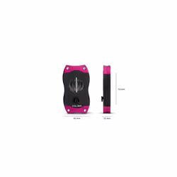 V-Cut Cigar Cutter | Black with Purple Finish |Spring Loaded Release - Deep 7mm V Cut - Up-to 60+ Ring Gauge Cigars - Ergonomic Design