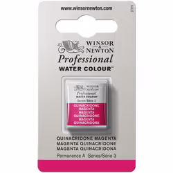 Winsor Newton Professional Watercolor Half Pan Quinacridone Magenta