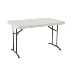 LIFETIME 80568 48"" x 30"" Wide Folding Utility Table  1