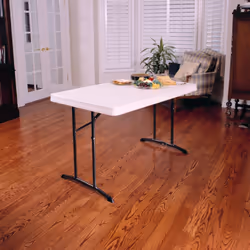 LIFETIME 80568 48"" x 30"" Wide Folding Utility Table  1