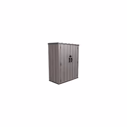 Lifetime 60209 Vertical Storage Shed (53 Cubic feet), Roof Brown, 74 x 142 x 174 cm