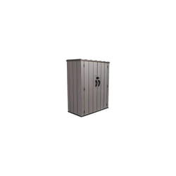 Lifetime 60209 Vertical Storage Shed (53 Cubic feet), Roof Brown, 74 x 142 x 174 cm