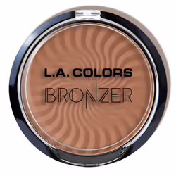 L.A. COLORS Bronzer, Universal skin, Medium, Tanned skin, Beachy, Brown, Case, Pressed powder