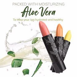 Magic Kiss Pack of 12 Color Changing Aloe Vera Lipstick Set Made in USA (Colors of Aloha 01)