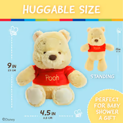 Kids Preferred Disney Baby Winnie the Pooh and Friends Stuffed Animal with Jingle and Crinkle  Pooh 12