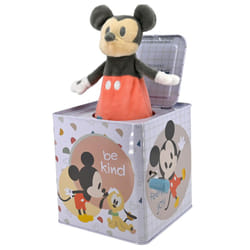 KIDS PREFERRED Disney Baby Mickey Mouse Jack in The Box Musical Toys for Babies and Toddlers  Plays The Mickey Mouse March  Mickey Springs Out from A
