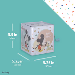 KIDS PREFERRED Disney Baby Mickey Mouse Jack in The Box Musical Toys for Babies and Toddlers  Plays The Mickey Mouse March  Mickey Springs Out from A