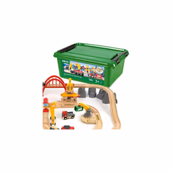 BRIO World Deluxe Cargo Train Set for Kids Age 3 Years and Up, Compatible with All BRIO Train Sets