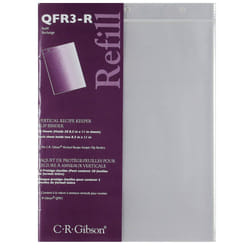 CR Gibson Refill Sheets for Vertical Recipe Keeper  85 x 11