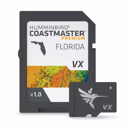 Humminbird 6020141 coastMaster Premium Florida V1 Digital gPS Maps Micro card
