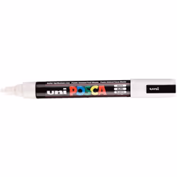 POSCA - uni-ball Mitsubishi Pencil - 8 PC5M Markers - Conical Tip - Classic Colors - Posca Medium Tip - Water Based Paint Markers - Any Support - For