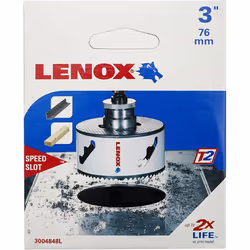 Lenox Tools 3004848L Bi-Metal Speed Slot Hole Saw, 76 mm, Multicolored, 7.62 cm - Additional view 4