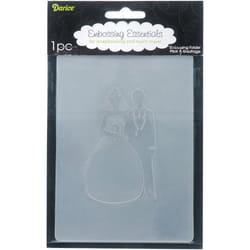 Embossing Folder 4.25"X5.75"-Bride & Groom