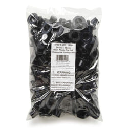 Top Hat - Black Plastic - 24 x 15mm