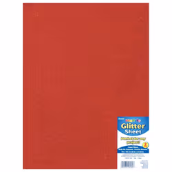 Foamies Glitter Sheet Red