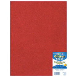 Foamies Glitter Sheet  Red