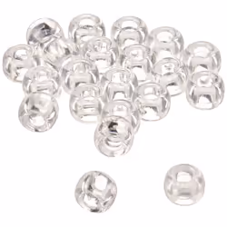 Darice Crystal Dia Pony Craft Projects for All Ages Jewelry  Ornaments  Key Chains  Hair Round Plastic Center Hole  9mm Diame ...