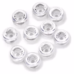 Darice Crystal Dia Pony Craft Projects for All Ages Jewelry  Ornaments  Key Chains  Hair Round Plastic Center Hole  9mm Diameter  720 Beads Per Bag  C