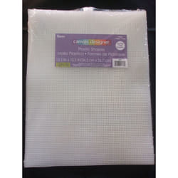 Darice "Canvas Designer" 7 Count Plastic Canvas Sheets - 13.5" x 10.5" (34.3cm x 26.7cm) - Pack of 12