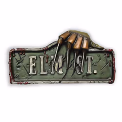 Rubie's Costume Co Nightmare On Elm St. Sign Costume White