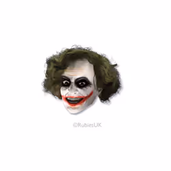 Official Rubies 4526NS The Joker 3/4 Vinyl Mask With Wig Masks DC