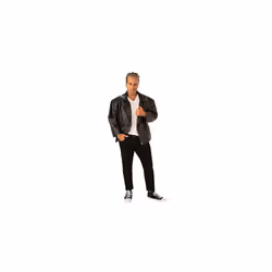 17191 Grease T-birds Costume Jacket Adult Sized, Shown, Plus