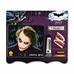Batman Deluxe Joker Wig And Make Up Kit  Black  One Size