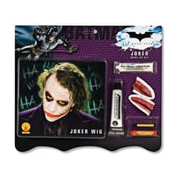 Batman Deluxe Joker Wig And Make Up Kit  Black  One Size