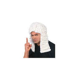 50831 Official White Judge Wig, Adult, One Size