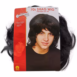 Rubie's Official Adult's 70's hag Wig Costume - Black, One Size