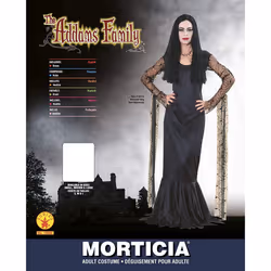 Rubie's 082686155267 Official Morticia Fancy Dress, Adult's, Large