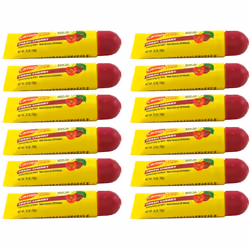 Carmex Lip Balm Tube Fresh Cherry SPF#15 0.35 Ounce (12 Pack)
