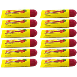 Carmex Lip Balm Tube Fresh Cherry SPF#15 0.35 Ounce (12 Pack)