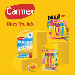 Carmex Classic Medicated Lip Balm Pack  Lip Moisturizer for Chapped Lips  9-Count Variety Pack Bag (7 Tubes  2 Sticks)