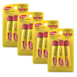 Carmex Classic Medicated Lip Balm Tubes  Lip Moisturizer for Chapped Lips  12 Count (4 Packs of 3)