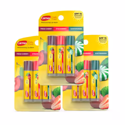 Carmex Daily Care Moisturizing Lip Balm Sticks  SPF 15  Multi-Flavor Lip Balm Pack  9 Count (3 Packs of 3)