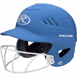 Rawlings | COOLFLO HIGHLIGHTER Batting Helmet | Face Guard Included | One Size Fits Most 6 1/2""""-7 1/2"""" | Matte Columbia ...