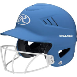 Rawlings | COOLFLO HIGHLIGHTER Batting Helmet | Face Guard Included | One Size Fits Most 6 1/2""""-7 1/2"""" | Matte Columbia Blue