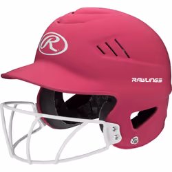 Rawlings | COOLFLO HIGHLIGHTER Batting Helmet | Face Guard Included |