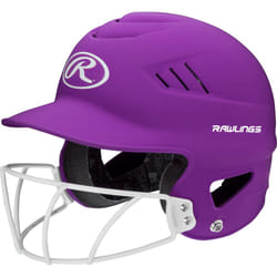 Rawlings | COOLFLO HIGHLIGHTER Batting Helmet | Face Guard Included | One Size Fits Most 6 1/2""""-7 1/2"""" | Matte Purple