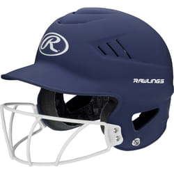 Rawlings | COOLFLO HIGHLIGHTER Batting Helmet | Face Guard Included | One Size Fits Most 6 1/2""""-7 1/2"""" | Matte Navy